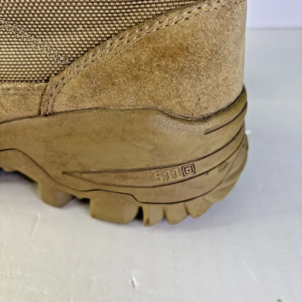 5.11 Tactical Tan Army Boots Men's Size 8.5 US 42 EU Speed 3.0 Desert 120 Coyote
